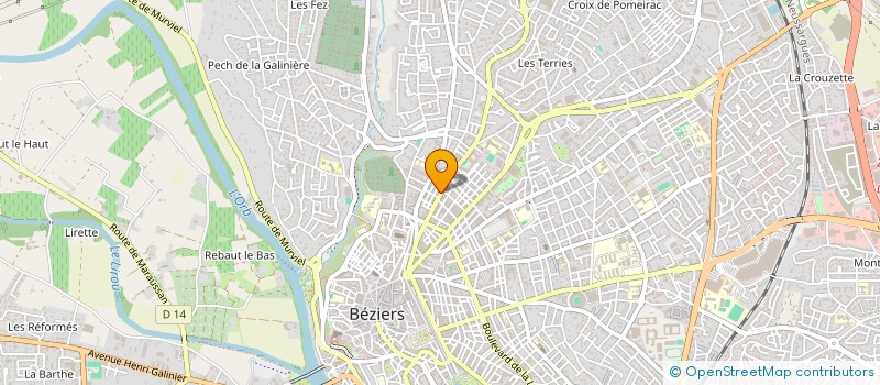 localisation de l'entreprise ABF à BEZIERS