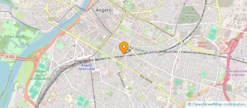 localisation de l'entreprise ABF 49 à ANGERS