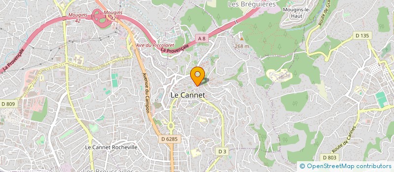 localisation de l'entreprise ABF à LE CANNET