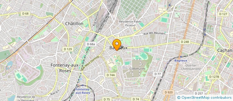 localisation de l'entreprise ABF à BAGNEUX