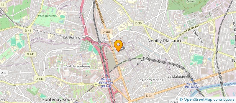 localisation de l'entreprise ABF à FONTENAY-SOUS-BOIS