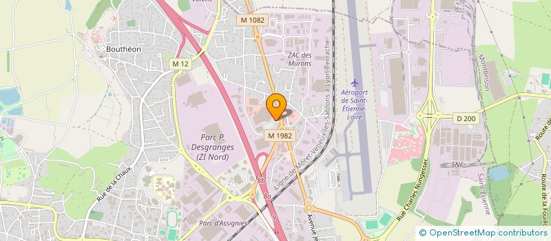 localisation de l'entreprise ABF à ANDREZIEUX-BOUTHEON
