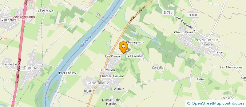 localisation de l'entreprise ABF  GENOUILLEUX