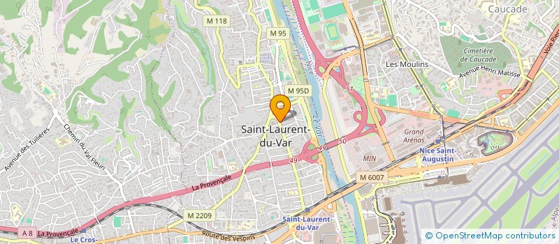 localisation de l'entreprise ABF  SAINT-LAURENT-DU-VAR