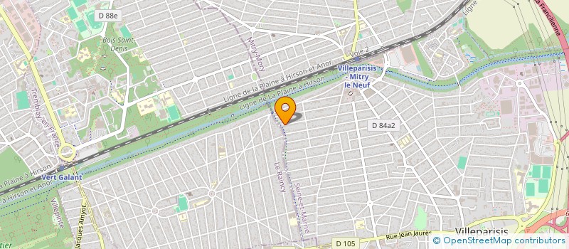 localisation de l'entreprise ABF FORMATION FRANCE  VILLEPARISIS