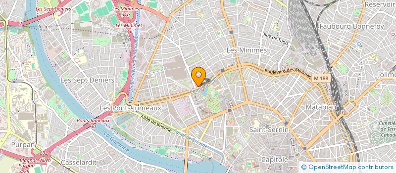 localisation de l'entreprise ABF IMMOBILIER à TOULOUSE