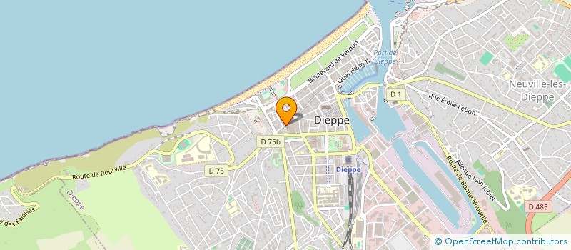 localisation de l'entreprise ABF IMMOBILIER à DIEPPE