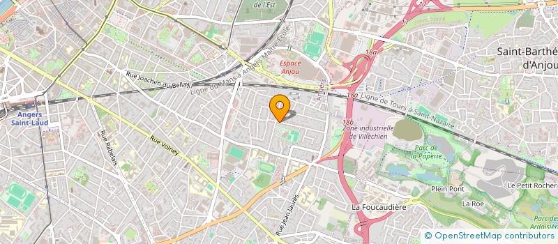 localisation de l'entreprise ABF INVESTMENTS à ANGERS