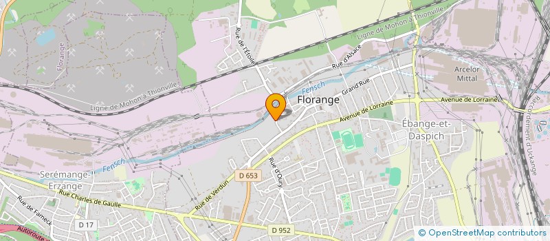 localisation de l'entreprise ABF POMPAGE à FLORANGE