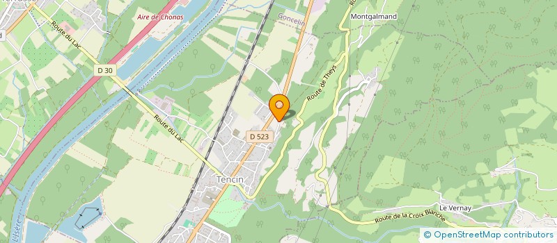 localisation de l'entreprise ABF PRESTATIONS  TENCIN