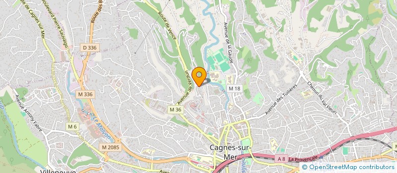 localisation de l'entreprise ABFAB à CAGNES-SUR-MER