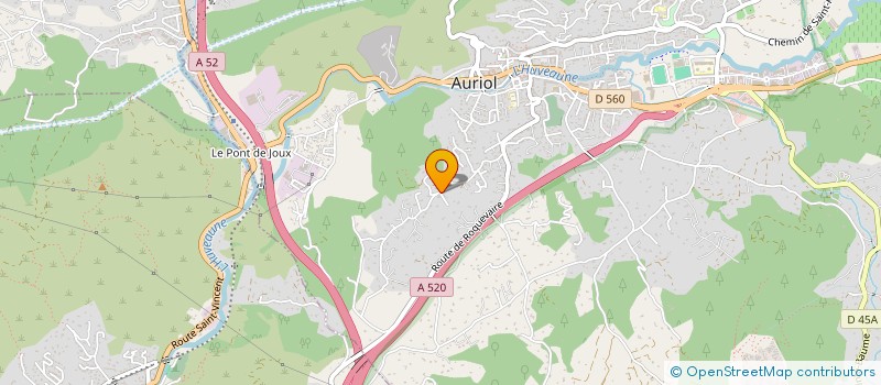 localisation de l'entreprise ABFC AMENAGEMENT DE BUREAUX FRANCE CLOISONS à AURIOL