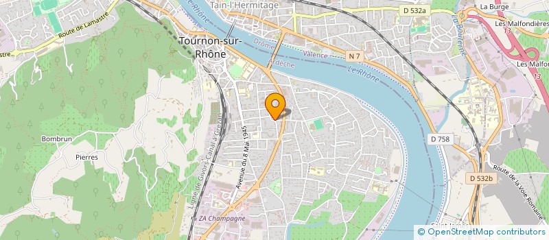 localisation de l'entreprise ABFER à TOURNON-SUR-RHONE