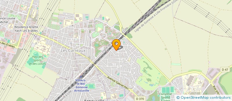 localisation de l'entreprise ABFRANCE à GONESSE