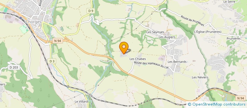 localisation de l'entreprise ABFS à CHORGES