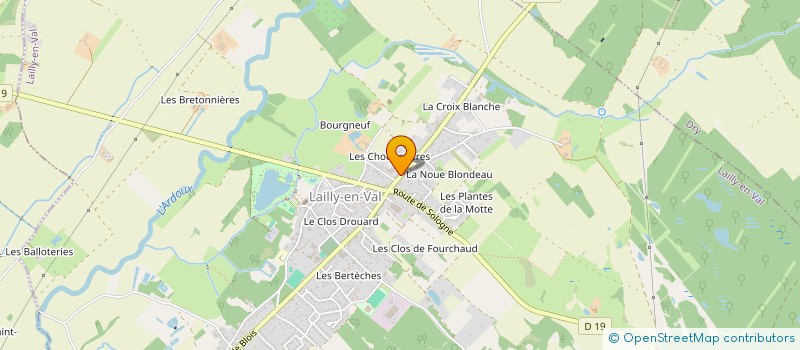 localisation de l'entreprise ABG à LAILLY-EN-VAL