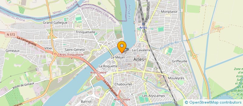 localisation de l'entreprise ABG  ARLES