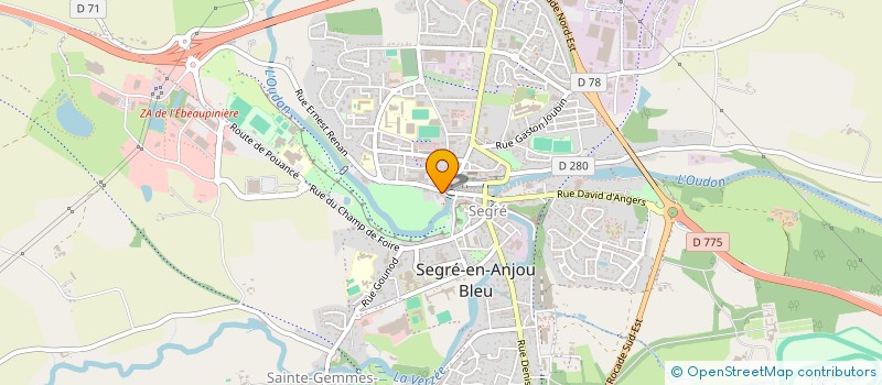localisation de l'entreprise ABG à SEGRE-EN-ANJOU BLEU