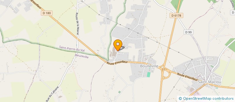 localisation de l'entreprise ABG  BOULLEVILLE