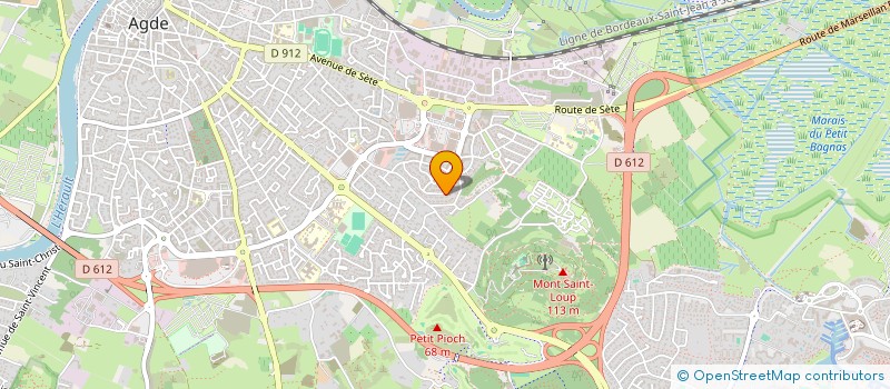 localisation de l'entreprise ABG  AGDE