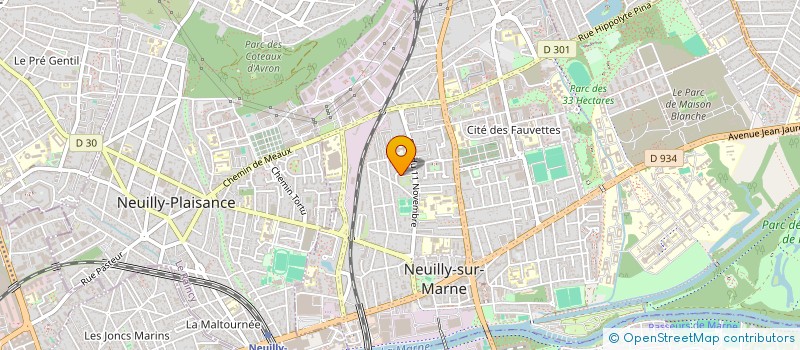 localisation de l'entreprise ABG BATIMENT à NEUILLY SUR MARNE
