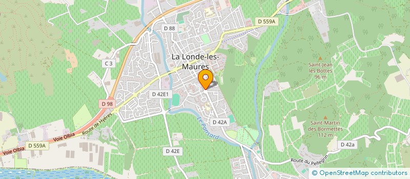 localisation de l'entreprise ABG COIFFURE à LA LONDE-LES-MAURES