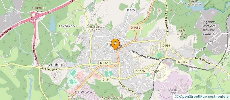 localisation de l'entreprise ABG CONSEILS  EGLETONS