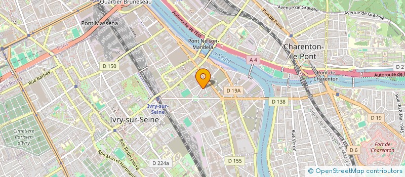localisation de l'entreprise ABG TRANSPORTS à IVRY-SUR-SEINE