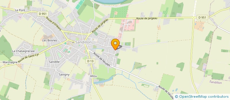 localisation de l'entreprise ABGH  SANDILLON