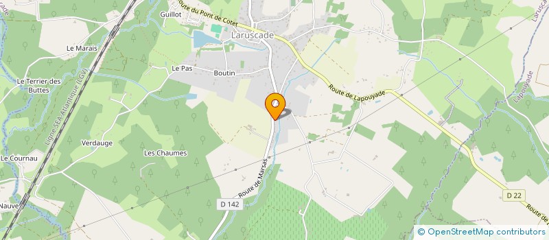 localisation de l'entreprise ABGLOCATION  LARUSCADE