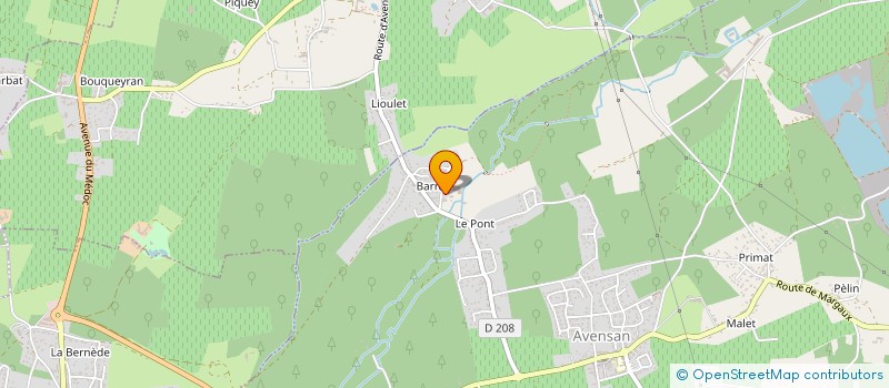 localisation de l'entreprise ABGM  AVENSAN