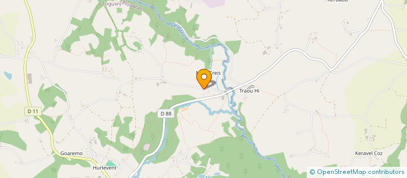 localisation de l'entreprise ABGO  LOGUIVY-PLOUGRAS