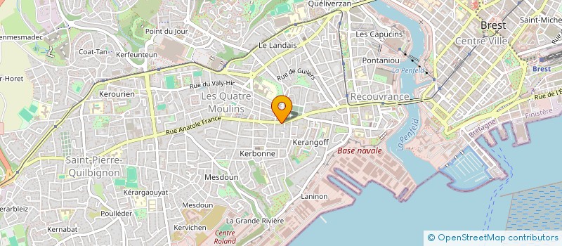 localisation de l'entreprise ABGRALL à BREST