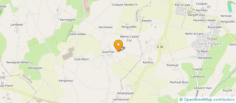 localisation de l'entreprise ABGRALL QUERE  GUISSENY