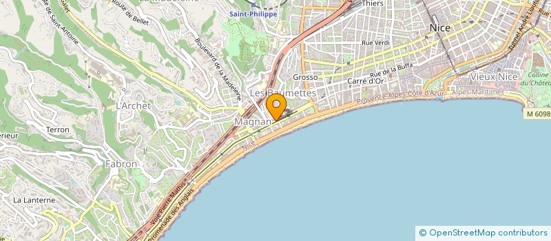 localisation de l'entreprise ABH  NICE