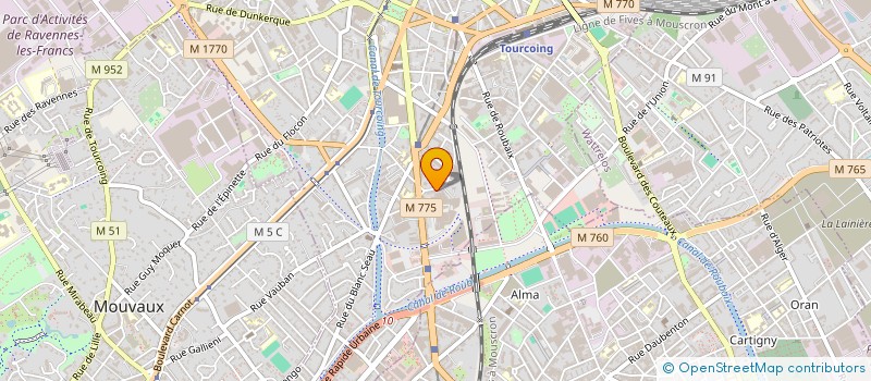 localisation de l'entreprise ABH  TOURCOING