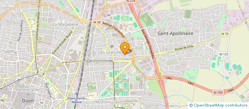 localisation de l'entreprise ABH à DIJON