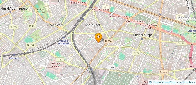 localisation de l'entreprise ABH BATIMENT  MALAKOFF