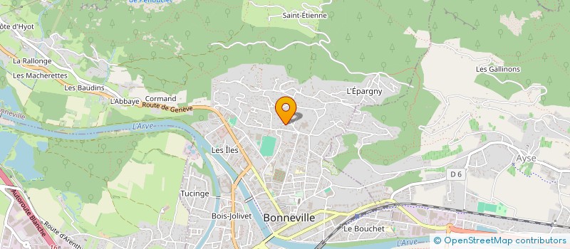 localisation de l'entreprise ABH EXPERT  BONNEVILLE