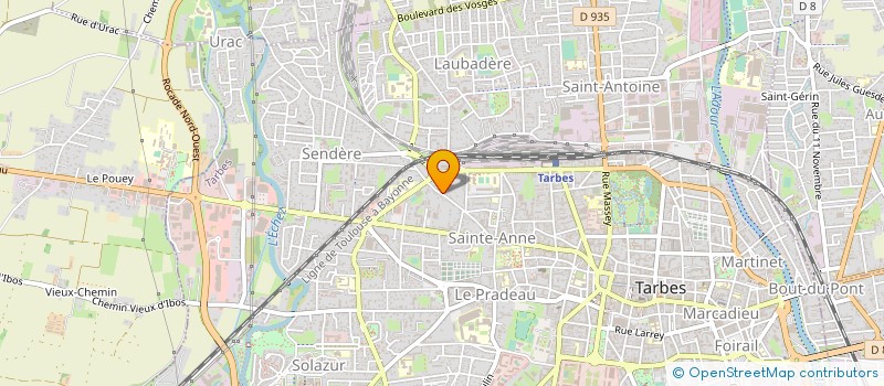 localisation de l'entreprise ABH PLOMBERIE CHAUFFAGE  TARBES