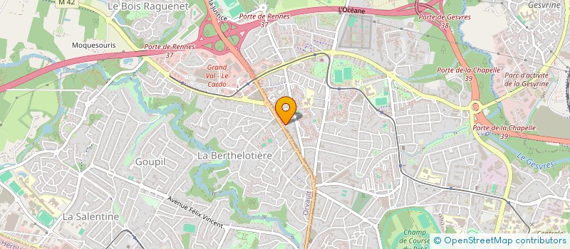 localisation de l'entreprise ABH SERVICES à NANTES