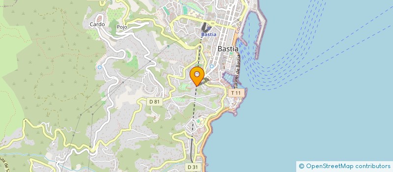localisation de l'entreprise ABH STORE à BASTIA