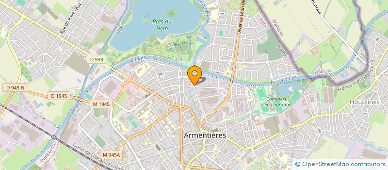 localisation de l'entreprise ABH80 à ARMENTIERES