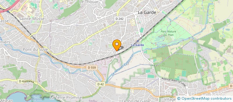 localisation de l'entreprise ABHD SANTE à LA GARDE