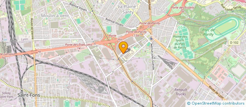 localisation de l'entreprise ABHD TRANSPORT  VENISSIEUX