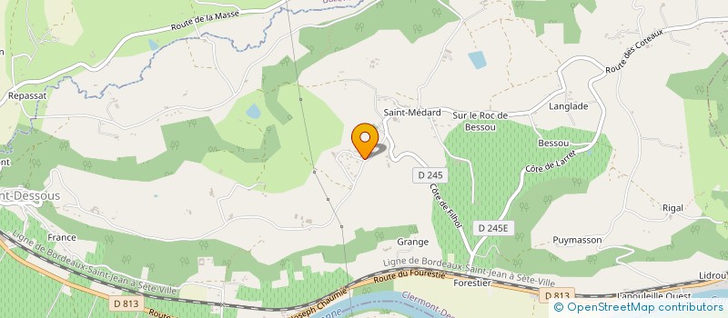 localisation de l'entreprise ABHL IMMO  CLERMONT-DESSOUS