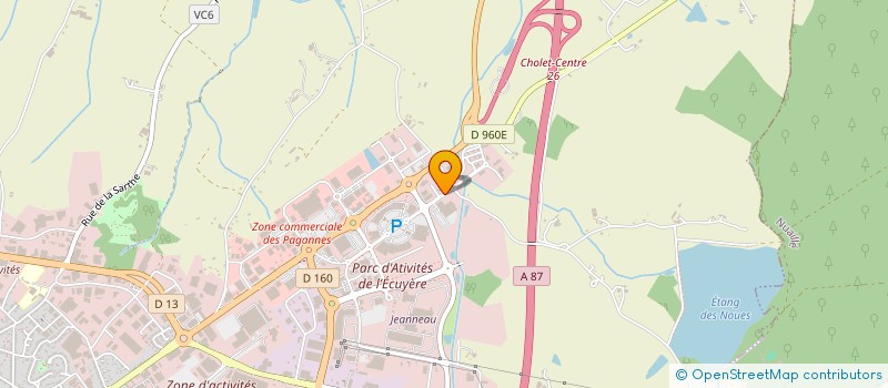 localisation de l'entreprise ABHP à CHOLET