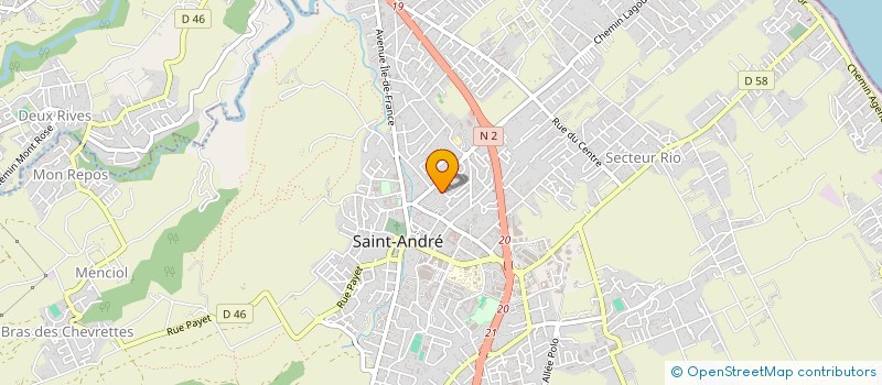 localisation de l'entreprise ABHYANGA KERALA à SAINT-ANDRE