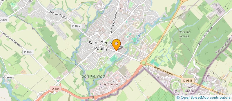 localisation de l'entreprise ABI à SAINT-GENIS-POUILLY