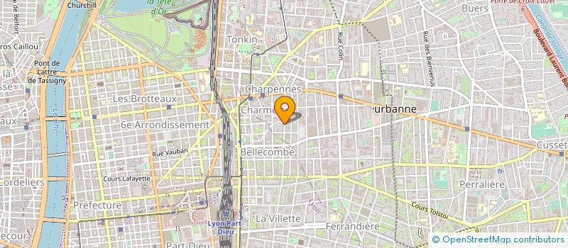 localisation de l'entreprise ABI  VILLEURBANNE